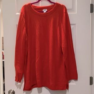 Burnt Orange Maternity Tunic Sweater